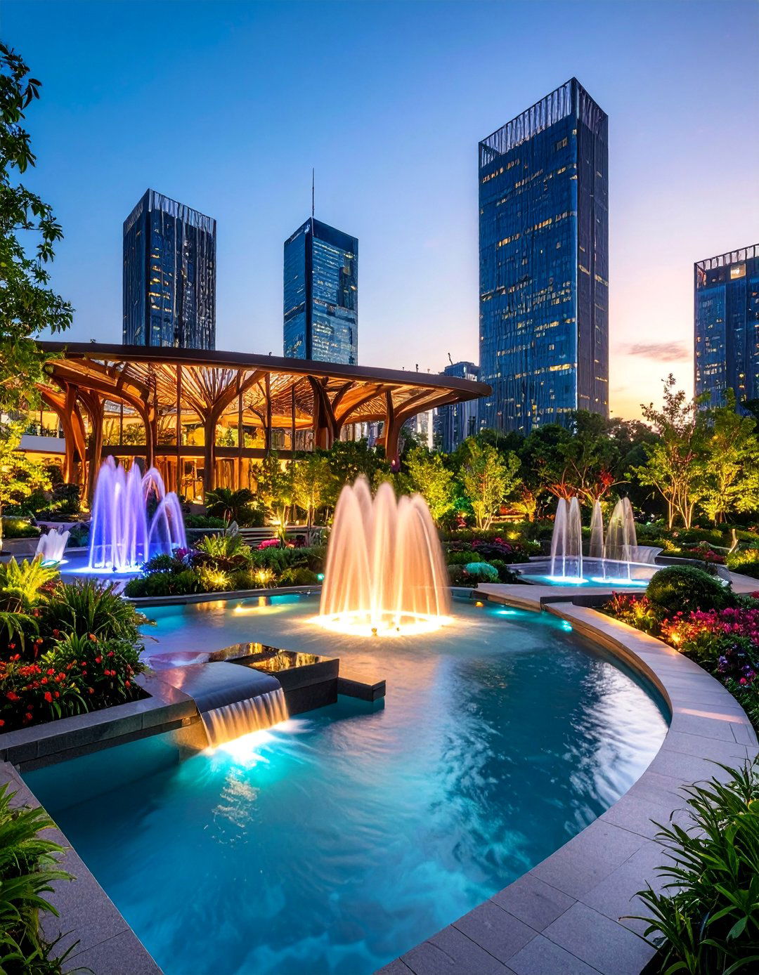 AI Art Garden with Dynamic Sculptural Elements - 25 AI Landscape Design Ideas