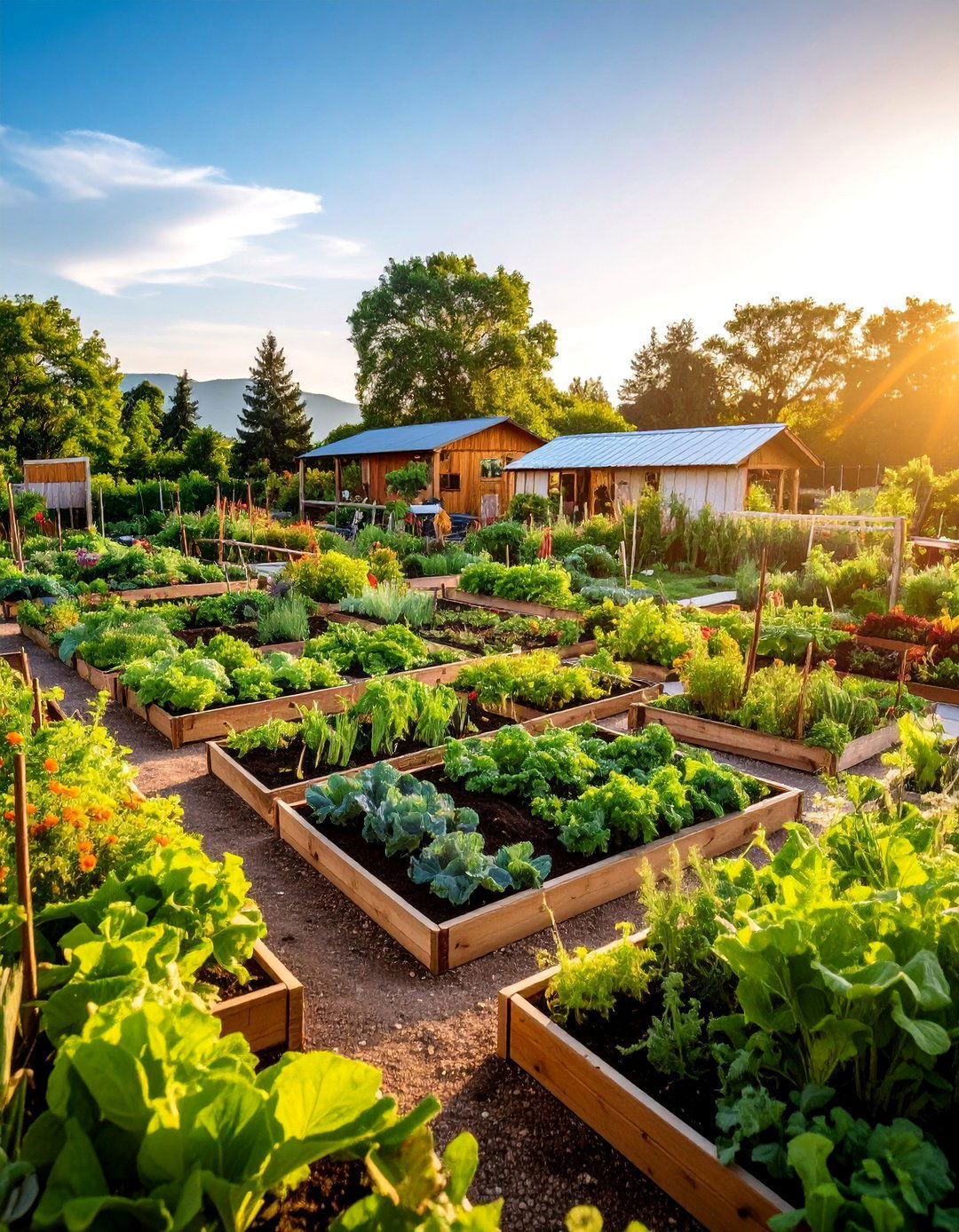AI Coordinated Community Garden with Shared Resource Management - 25 AI Landscape Design Ideas