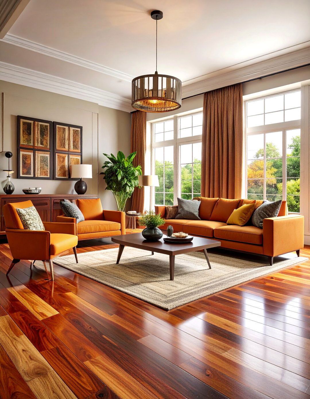Acacia Wood Floor with Hand Scraped Texture for Global Interiors - 25 Wood Floor Design Ideas