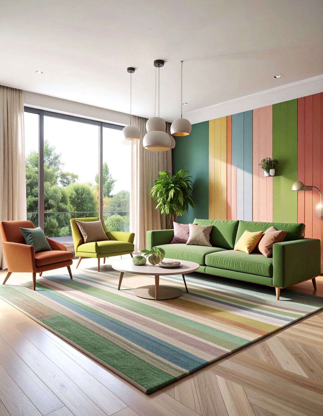 Accent Strip Color Coordination - 25 Floor Transition Ideas
