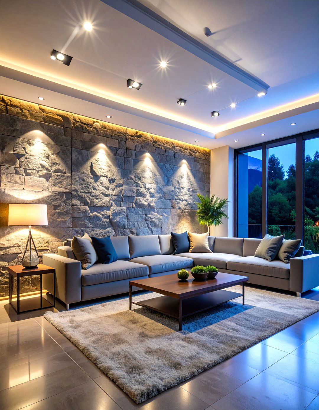 Accent Wall Recessed Lighting for Architectural Features - 25 Recessed Lighting Ideas