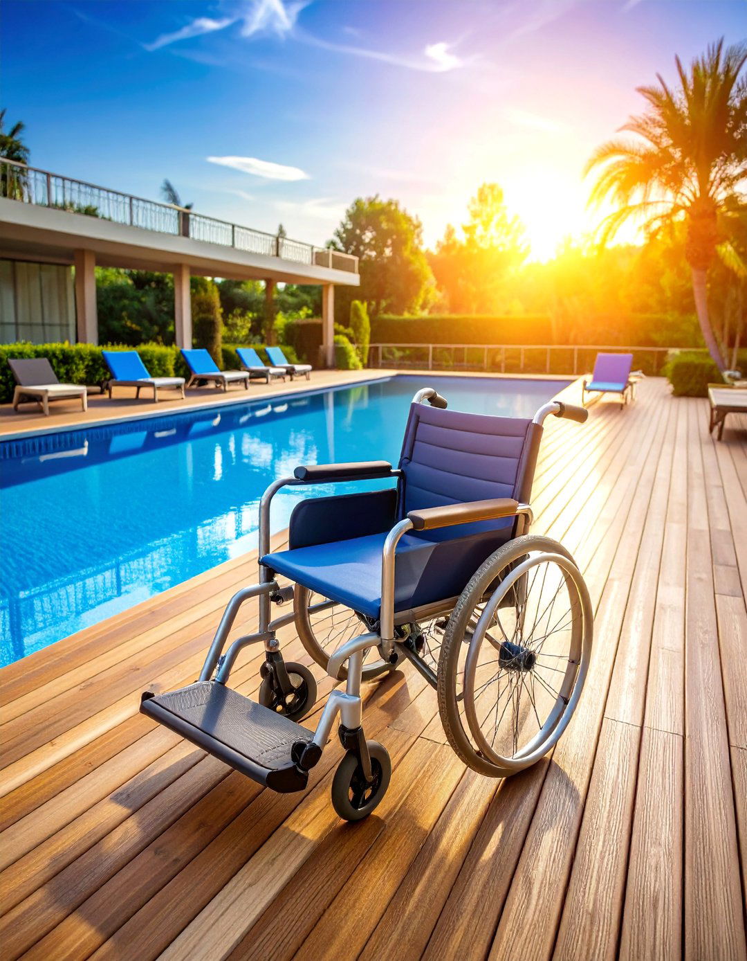 Accessible Design Deck with Universal Features - 25 Above-ground Pool With Deck Ideas