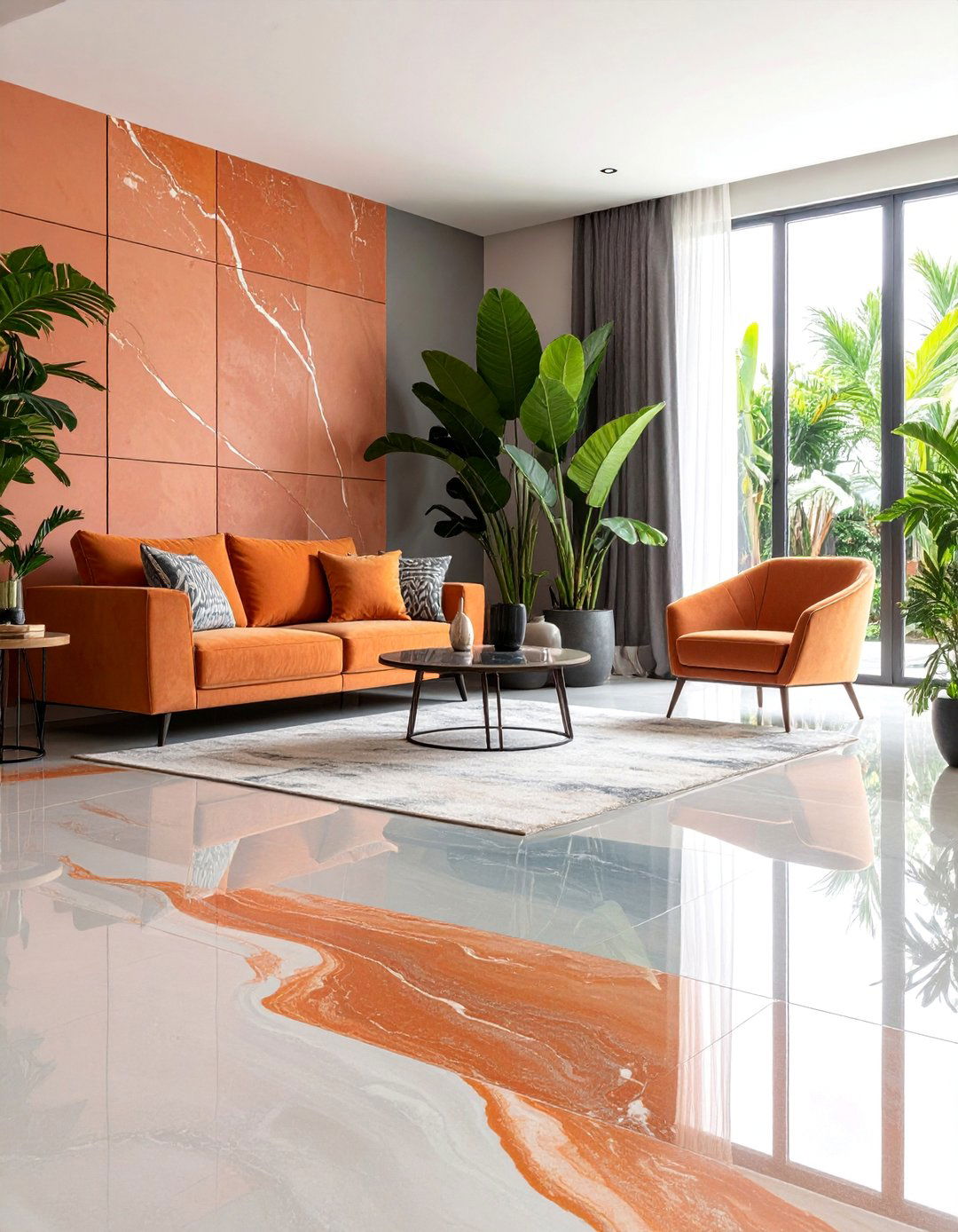 Acid Stained Concrete Floor - 25 Types of Concrete Floor Finishes