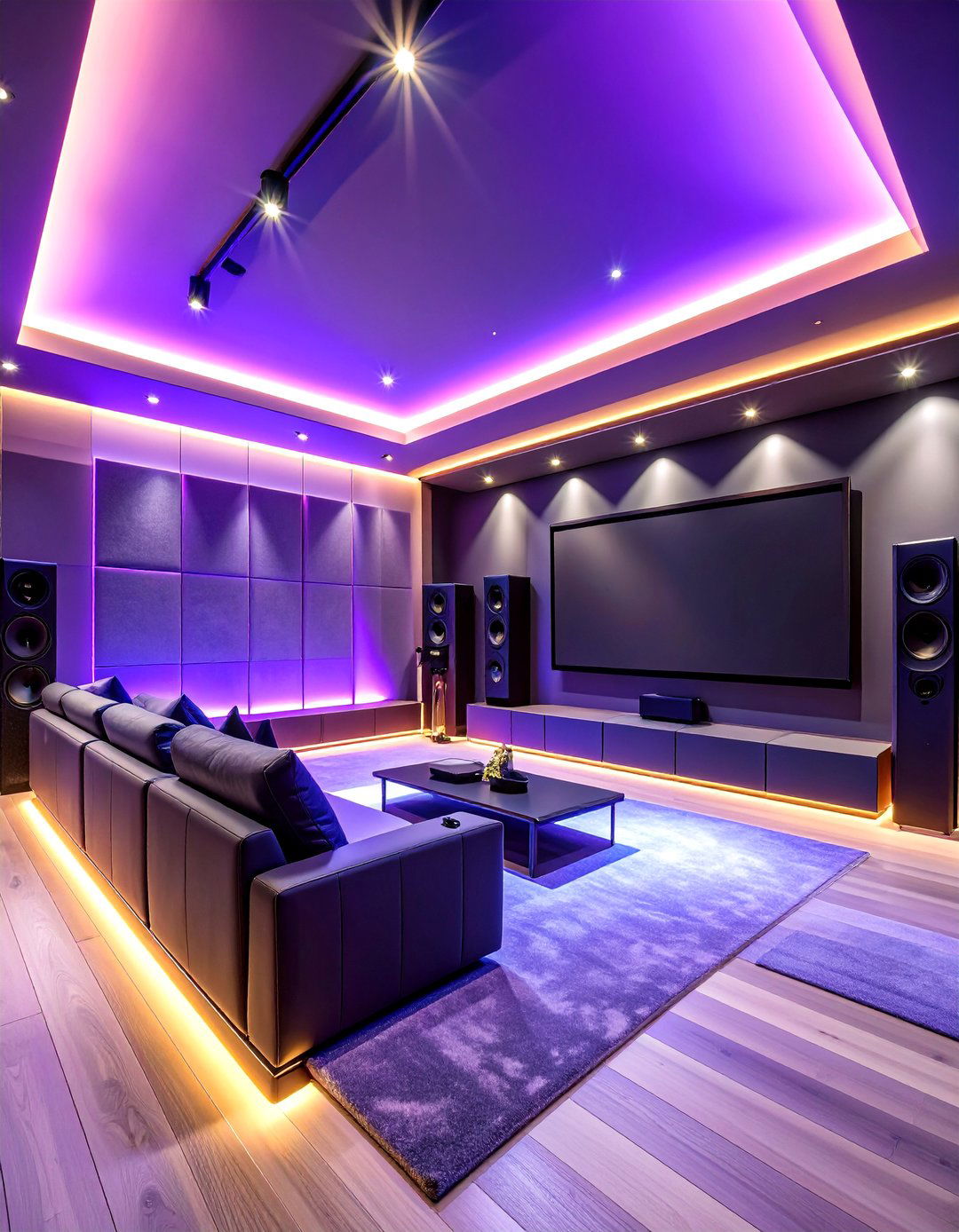 Acoustic Panel Media Wall with Sound Enhancement - 25 Media Wall Ideas