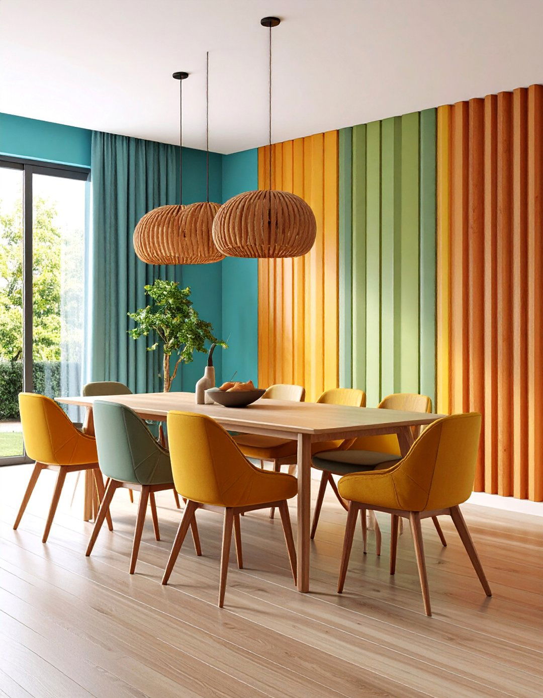 Acoustic Slat Wood Dining Room Wall Paneling - 25 Dining Room Wall Paneling Ideas
