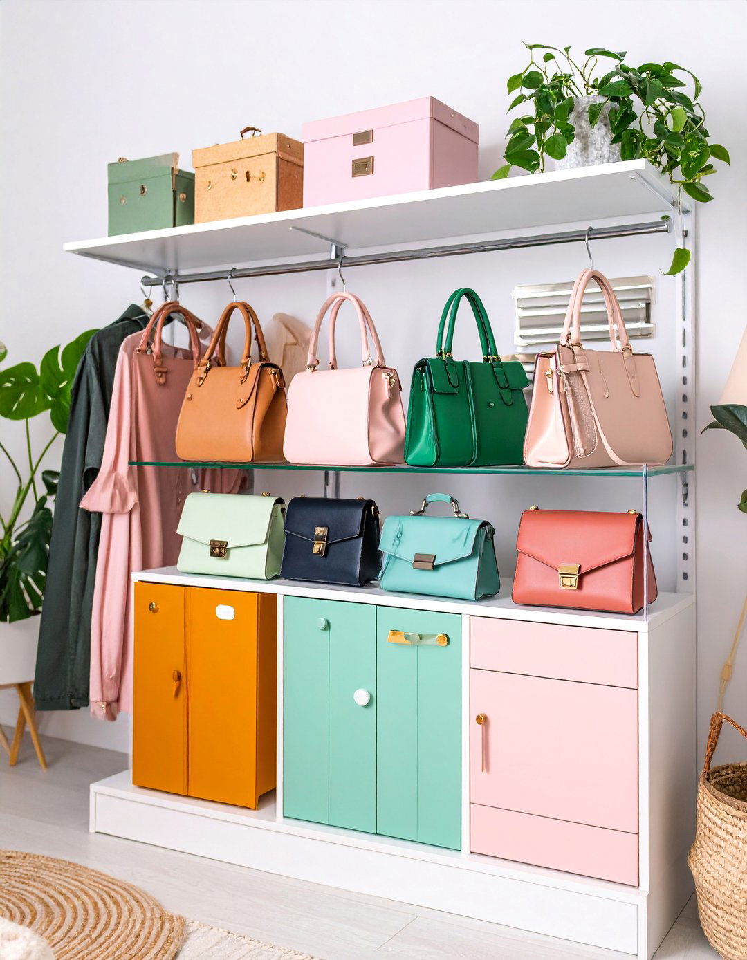 Acrylic Display Case System - 25 Purse Storage Ideas