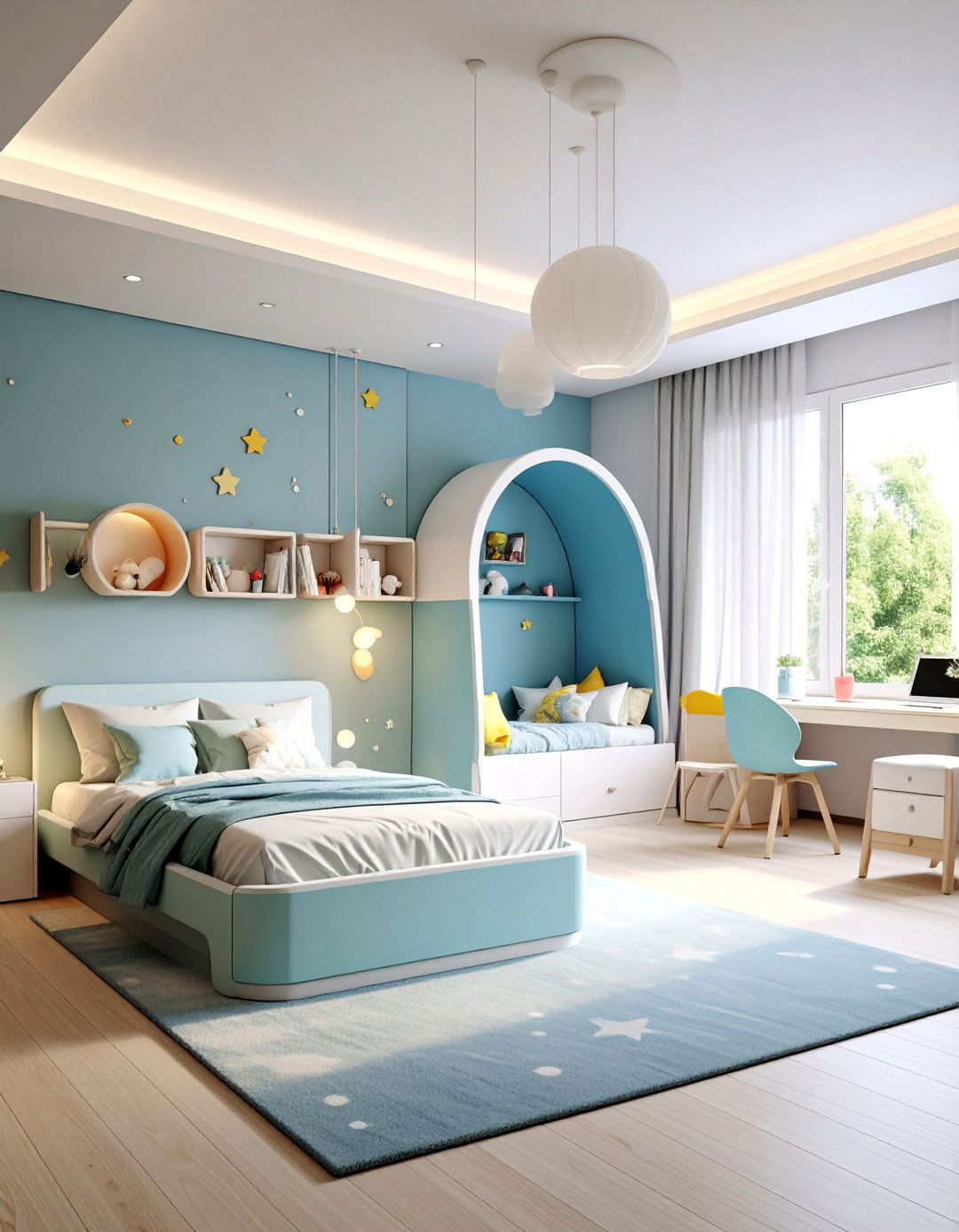 Adaptive Childrens Growth Bedroom - 25 2100s Room Ideas