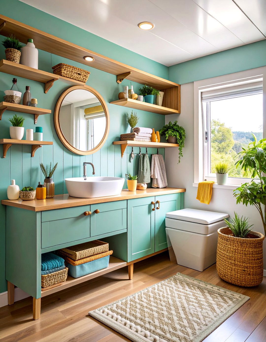 Adhesive Mounted Accessories - 25 Small Rv Bathroom Ideas