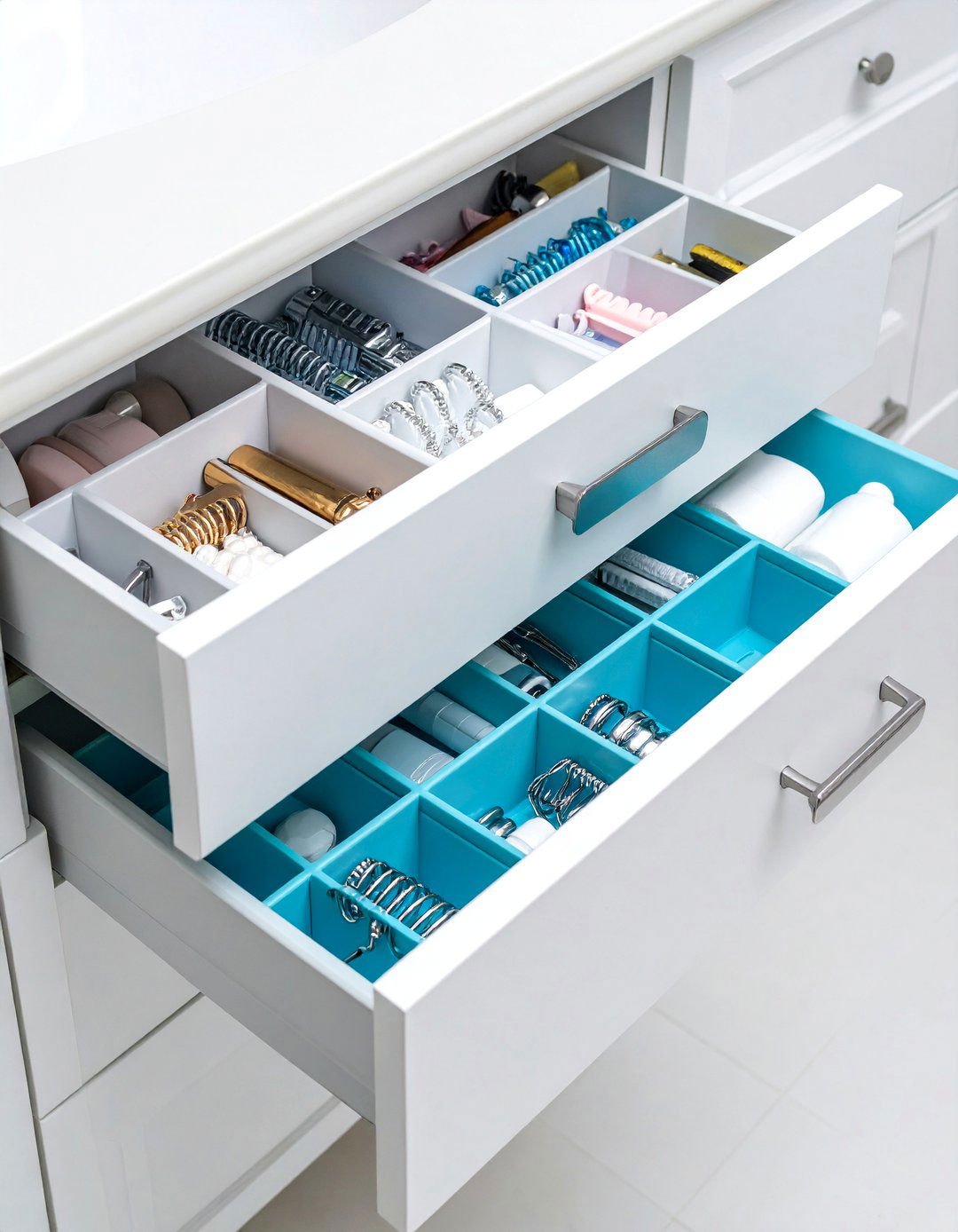 Adjustable Expandable Divider Framework - 25 Bathroom Drawer Organization Ideas
