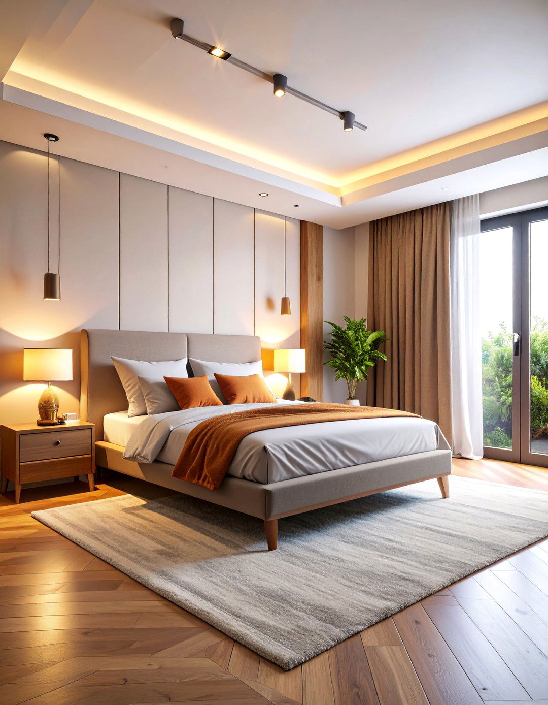 Adjustable Multi Direction Spotlight - 25 Small Bedroom Lighting Ideas