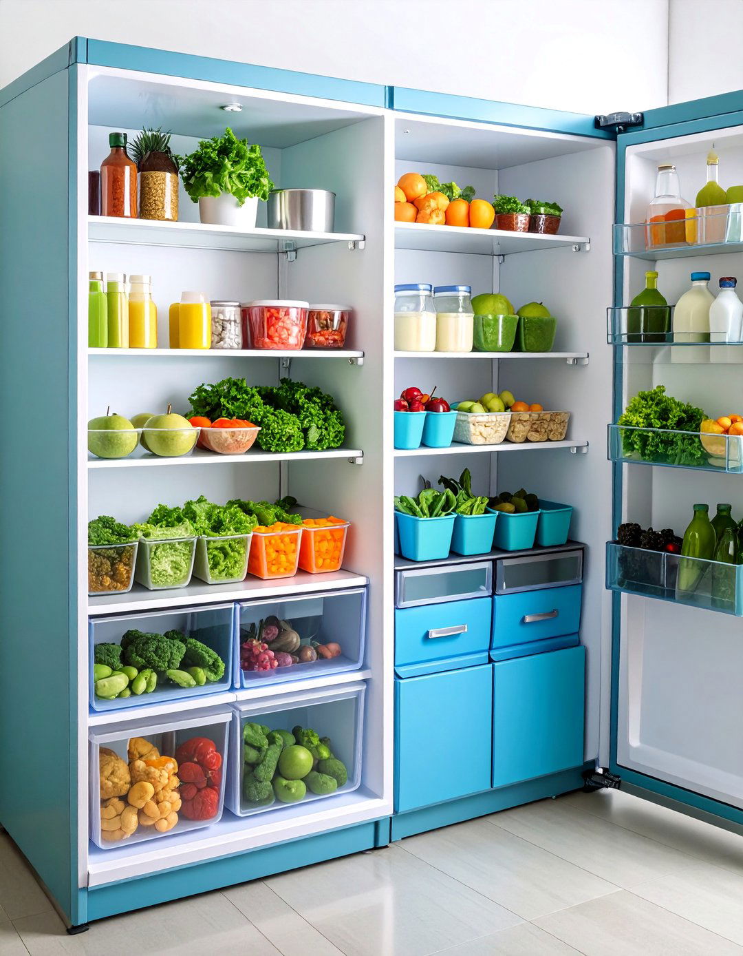 Adjustable Shelf Dividers and Organizers - 25 Fridge Organization Ideas