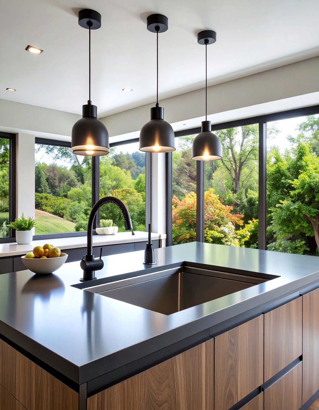 Adjustable Track Lighting Systems - 25 Kitchen Sink Lighting Ideas