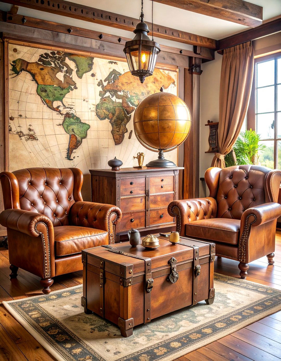 Adventure Explorers Den - 25 Steampunk Living Room Ideas