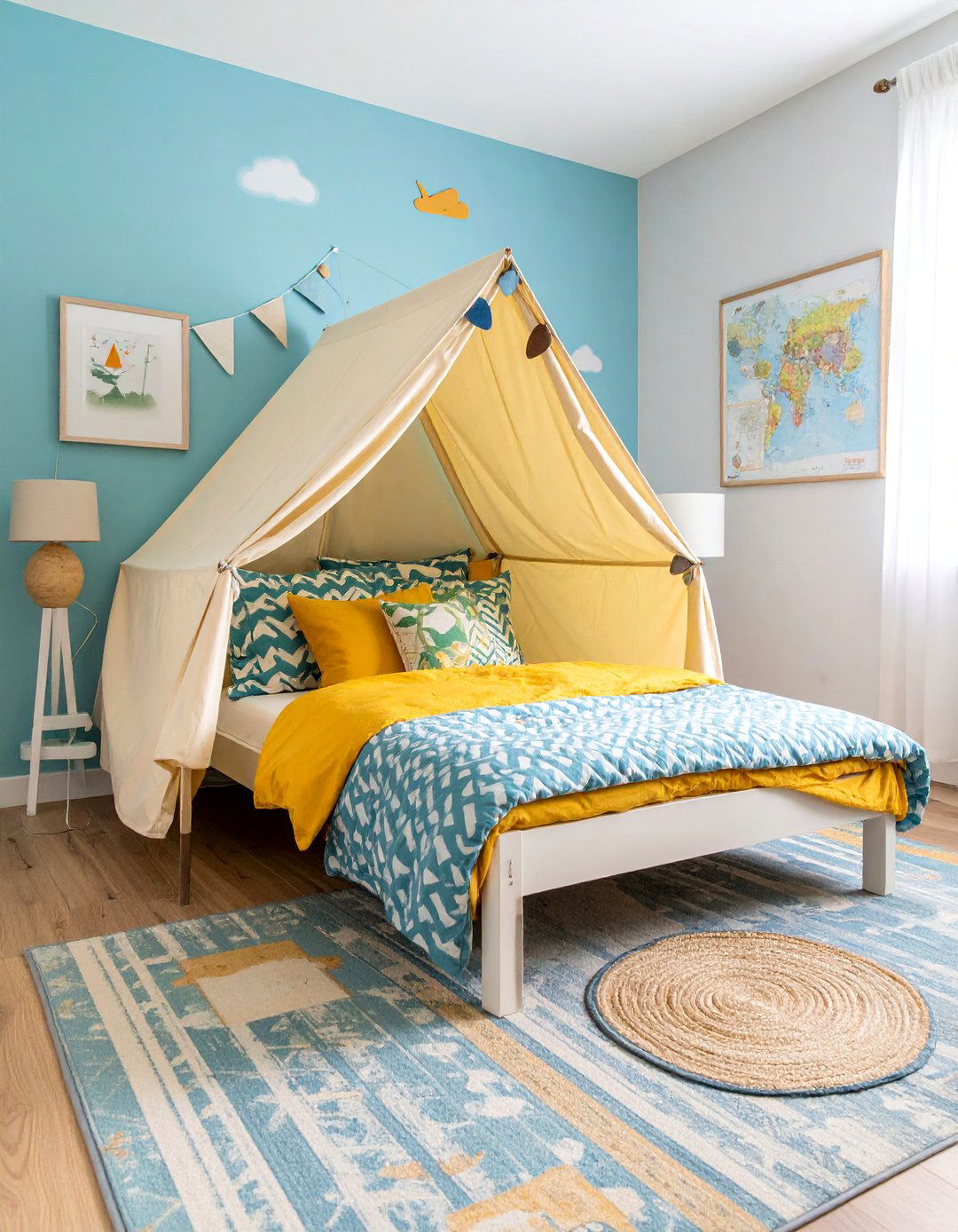 Adventure Tent Toddler Retreat - 25 Boho Toddler Room Ideas