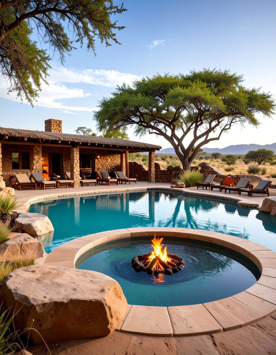 African Safari Waterhole Style - 25 Lagoon Pool Ideas