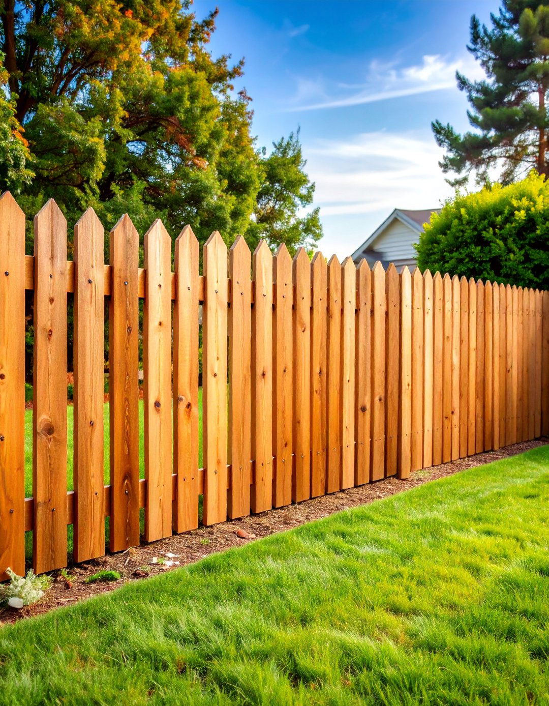 Aged Cedar Vinyl Fence for Vintage Appeal - 25 Vinyl Fence Colors