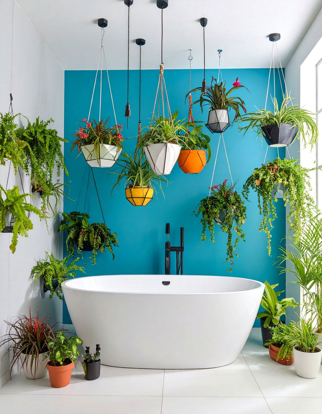 Air Plant Bathroom Terrarium Collection - 25 Greenhouse Bathroom Ideas