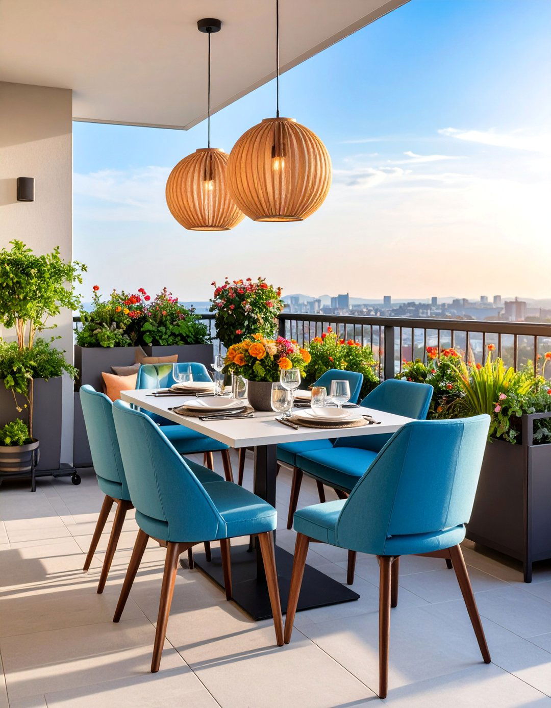 Alfresco Dining Haven - 25 Penthouse Balcony Ideas