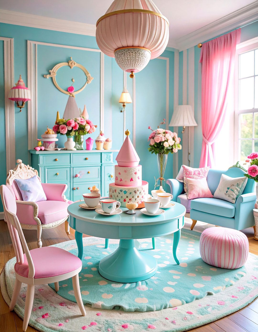 Alice in Wonderland Mad Hatters Tea Party Nursery - 25 Disney Nursery Ideas