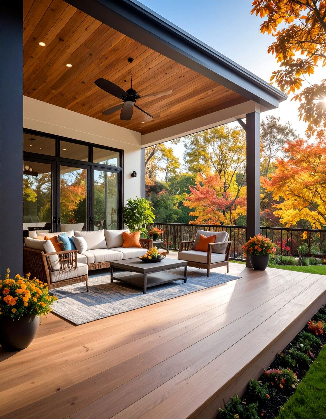 All Weather Composite Porch with Modern Comfort - 25 Southern Front Porch Ideas