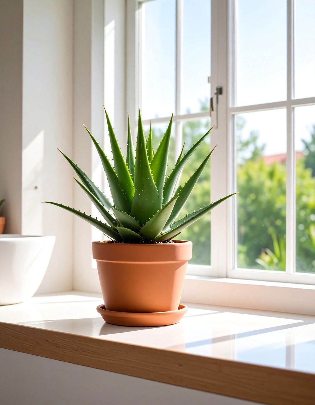 Aloe Vera Medicinal Succulent - 25 Best Plants for Bathroom