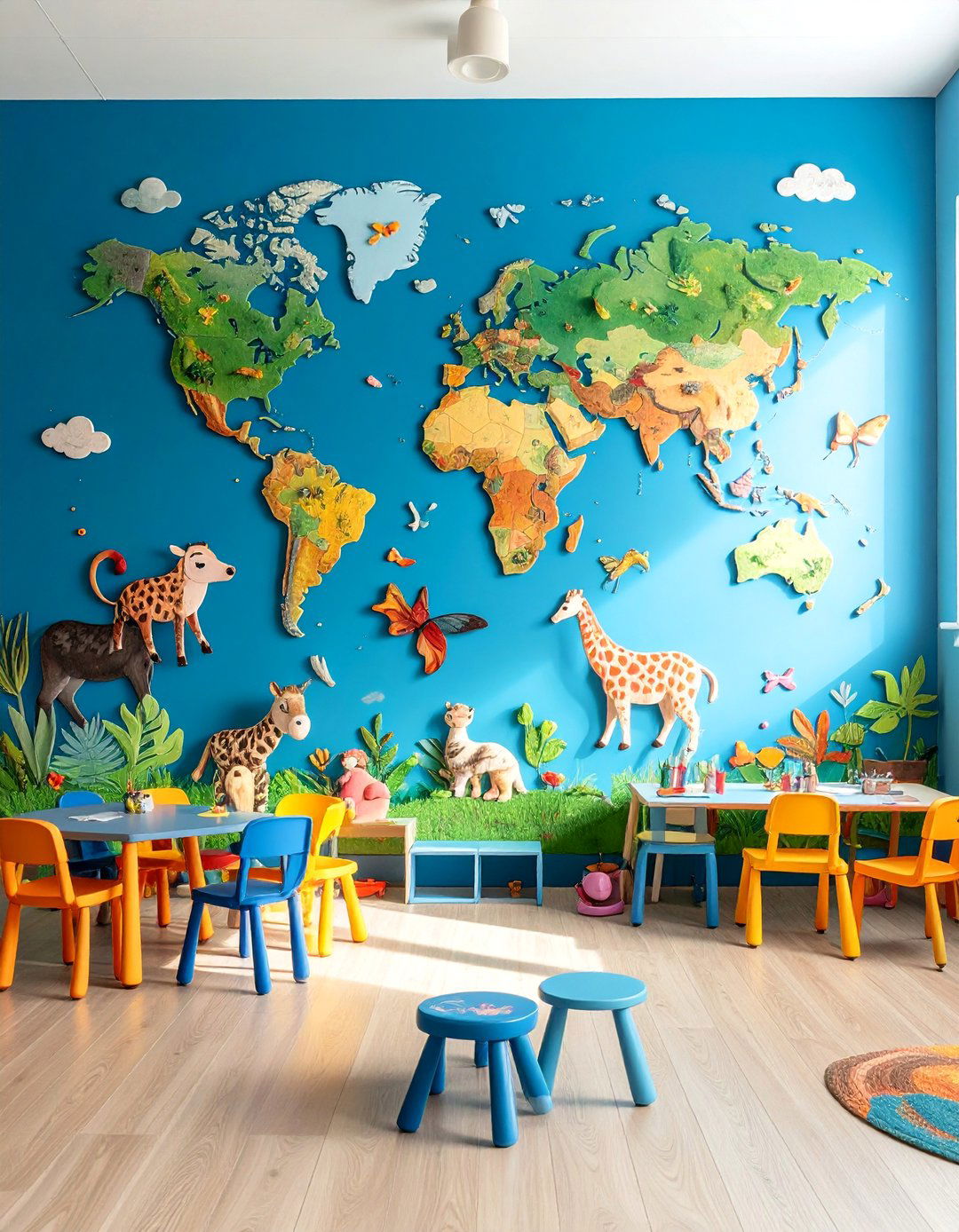 Alphabet Adventure Mural with Letter Learning - 25 School Mural Ideas