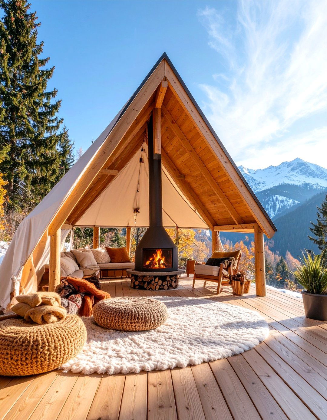 Alpine A Frame Outdoor Pavilion - 25 Outdoor Pavilion Ideas