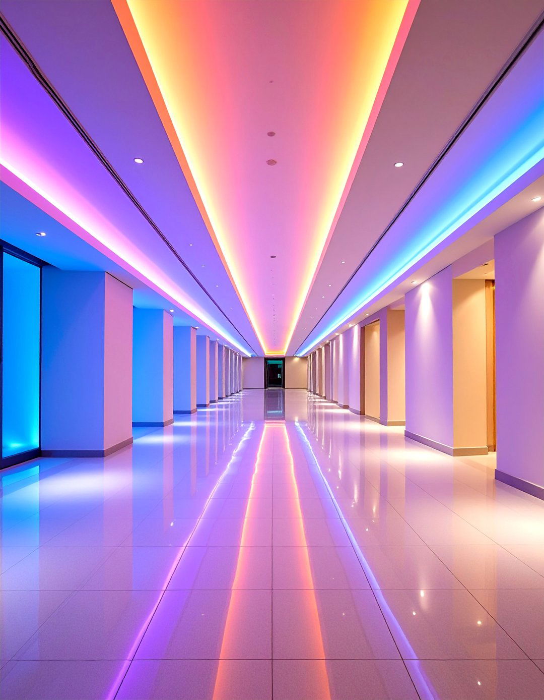 Ambient Cove Lighting Design - 25 Hallway Lighting Ideas