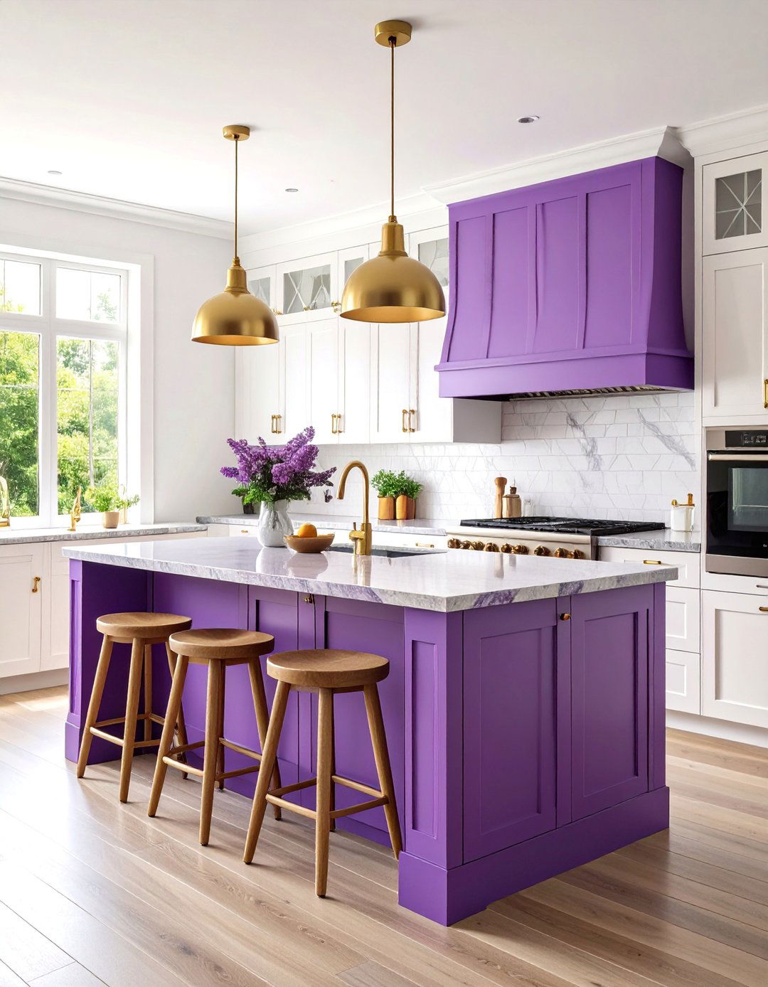 Amethyst Purple Kitchen Island Statement - 25 Ways to Decorate With Jewel Tones