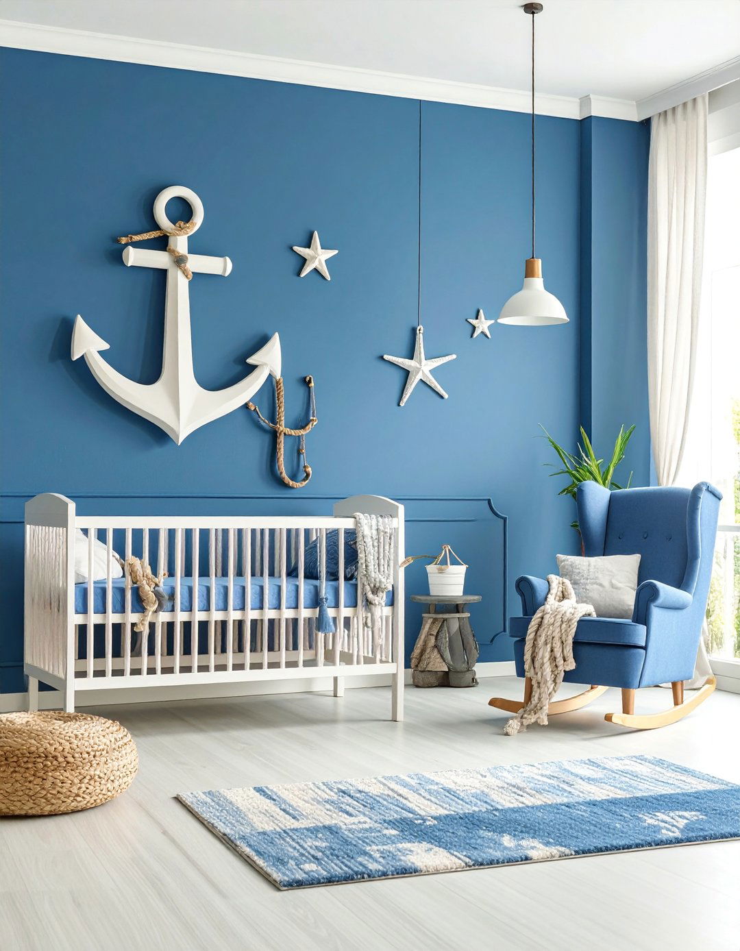 Anchor and Rope Design Theme - 25 Nautical Nursery Ideas