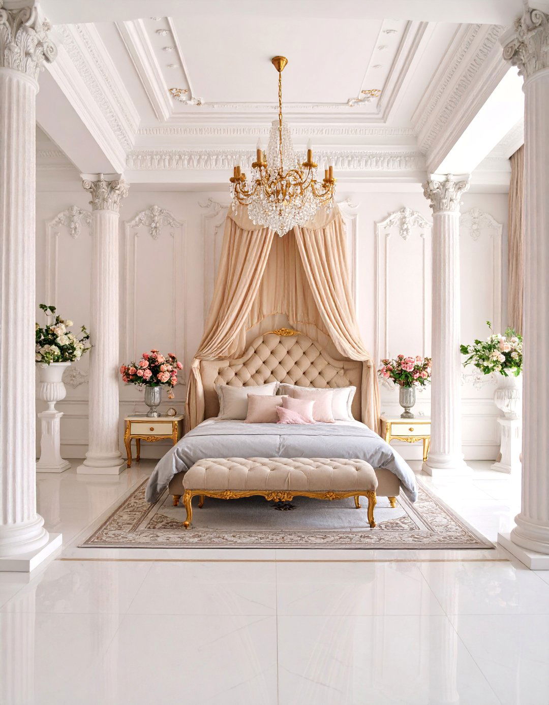 Ancient Greek Column Bedroom - 25 Greek Bedroom Design Ideas