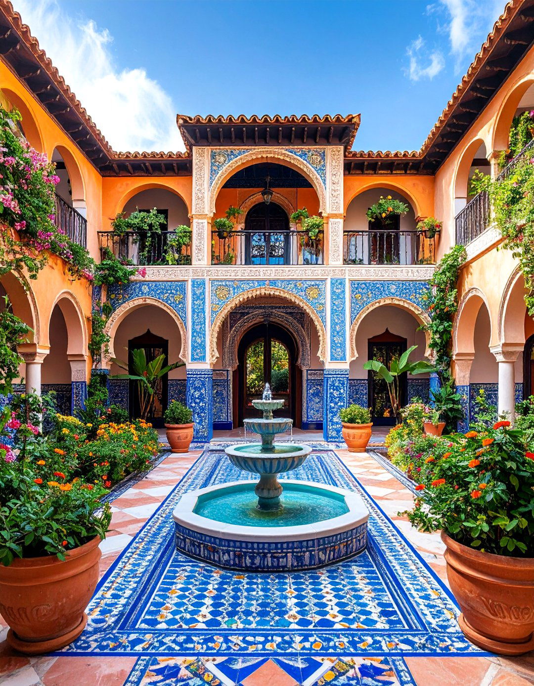Andalusian Inspired Villa with Decorative Tilework - 25 spanish colonial revival architecture