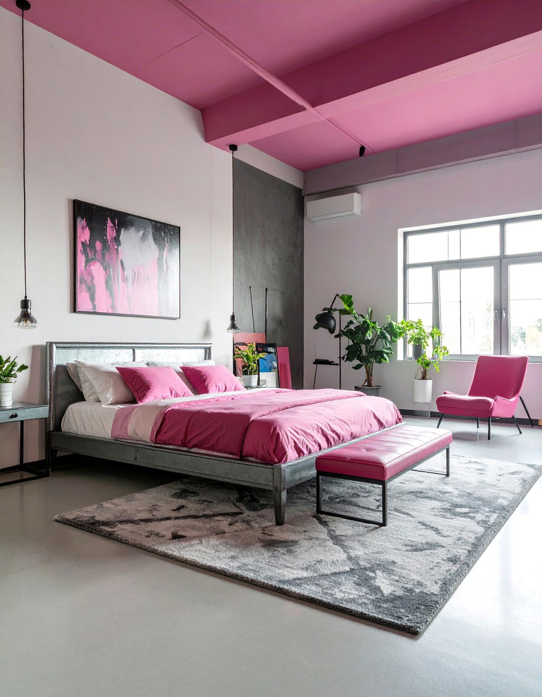 Andy Warhol Studio Bedroom with Screen Print Aesthetics - 25 60s Bedroom Ideas