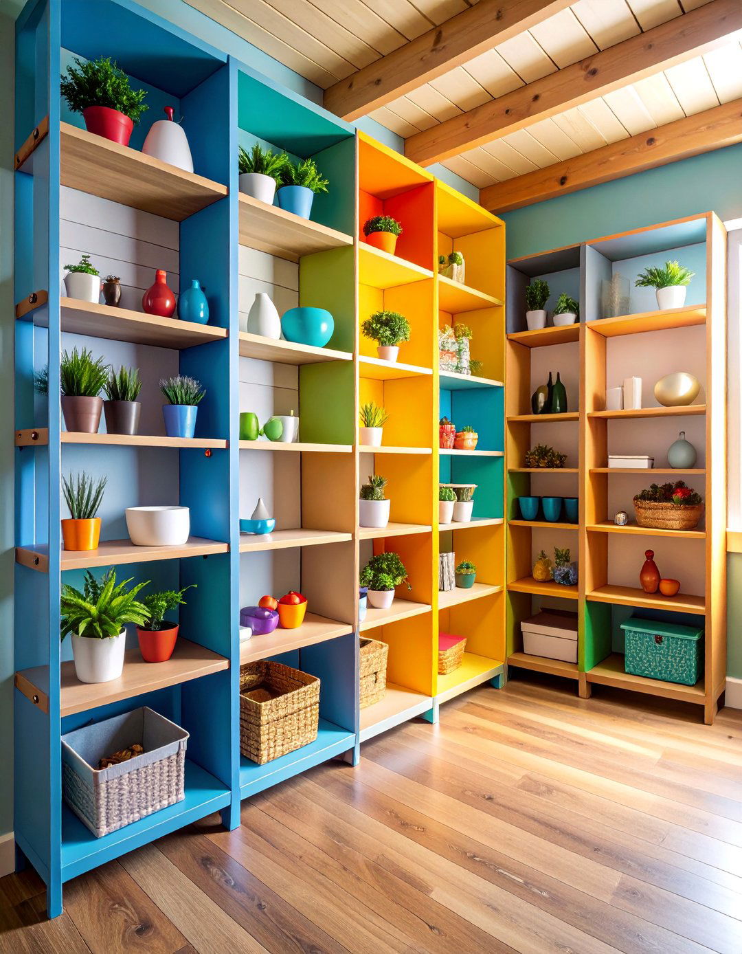 Angled Corner Bracket Shelving - 25 Shed Shelving Ideas