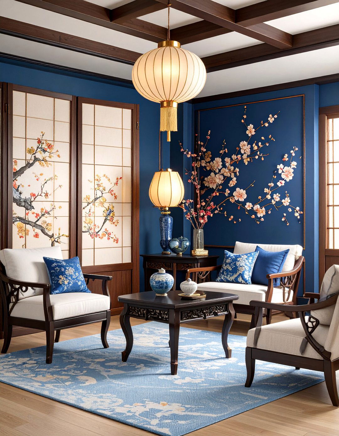 Anglo Japanese Victorian Study with Bamboo Accents - 25 Victorian Interior Design Ideas