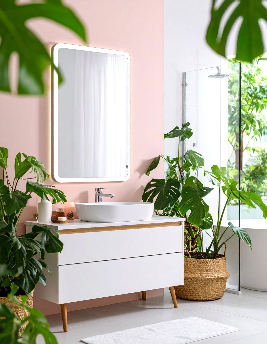 Anti Fog Heated Mirror with Clear Visibility - 25 Bathroom Mirror Ideas
