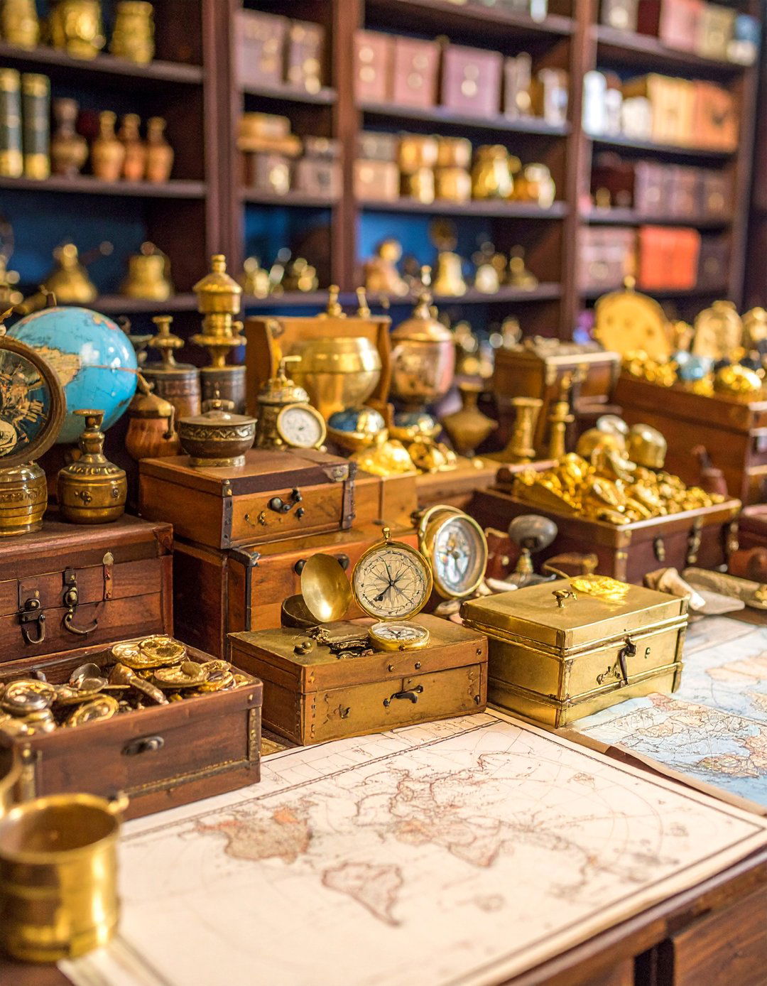 Antique Brass Treasure Hunt Adventure - 25 21th Wedding Anniversary Ideas