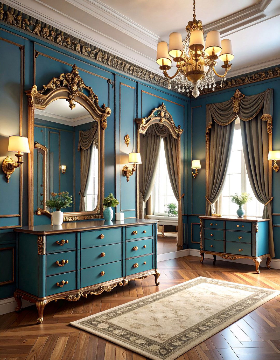 Antique Inspired Vintage Dressing Room - 25 Small Dressing Room Ideas