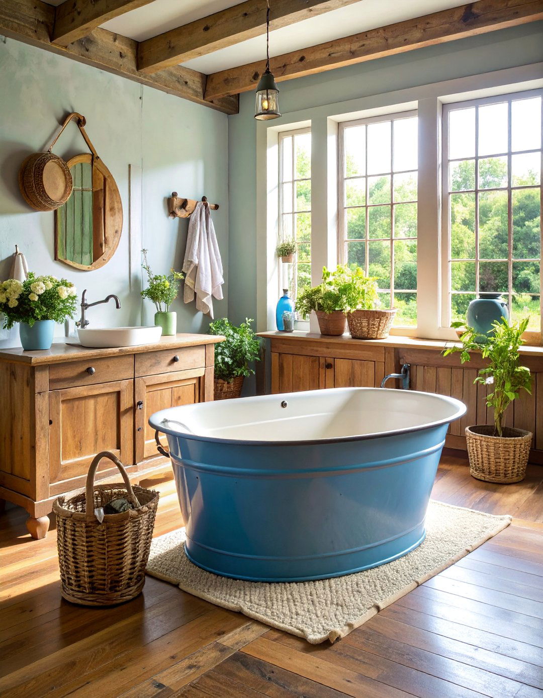 Antique Wash Tub Feature Laundry Room - 25 Vintage Laundry Room Decor Ideas