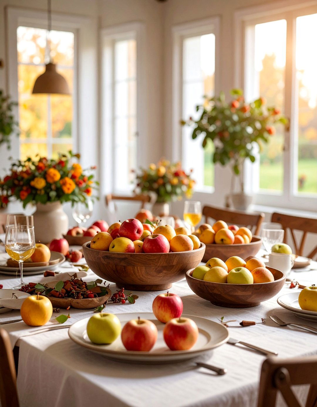 Apple Orchard Harvest Table - 25 thanksgiving table decor ideas