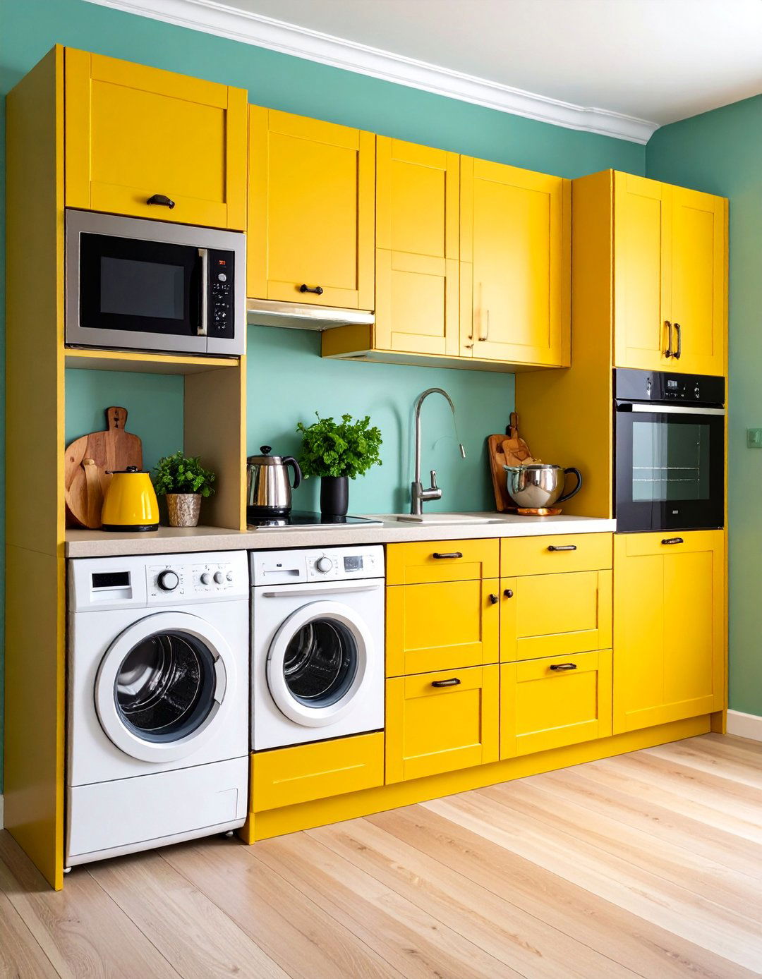 Appliance Garage Cabinet with Retractable Door - 25 cabinet storage ideas