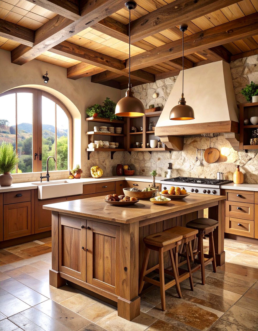 Apulian Truffle Hunter Kitchen with Earthy Natural Tones - 25 Italian Kitchen Design Ideas