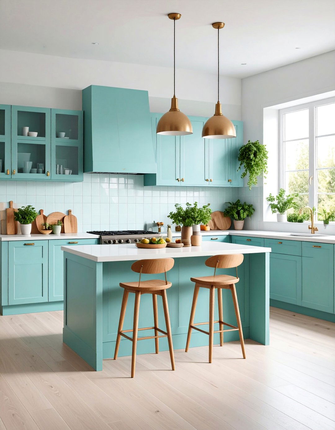 Aqua and Mint Green Kitchen Design - 25 Blue and Green Color Combos for Decorating