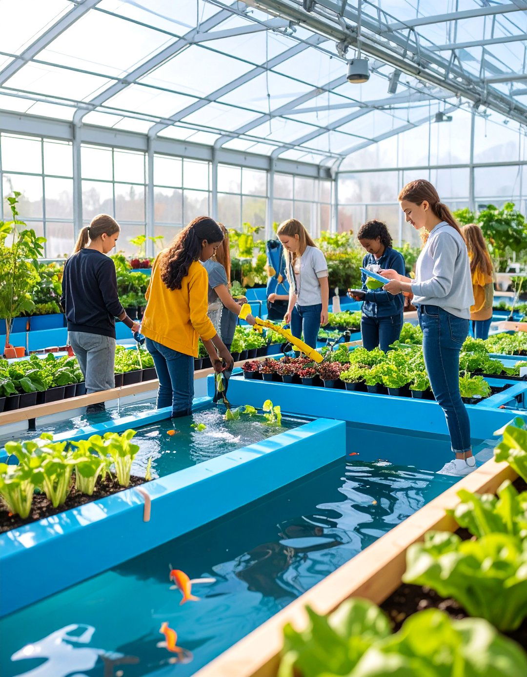 Aquaponic STEM School Garden - 25 School Garden Ideas
