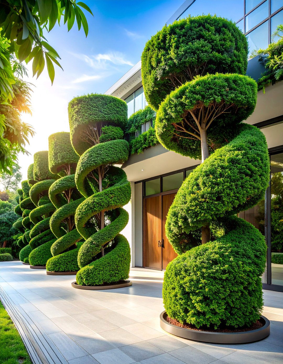 Arborvitae Spiral Topiary Drama - 25 Front Door Plants