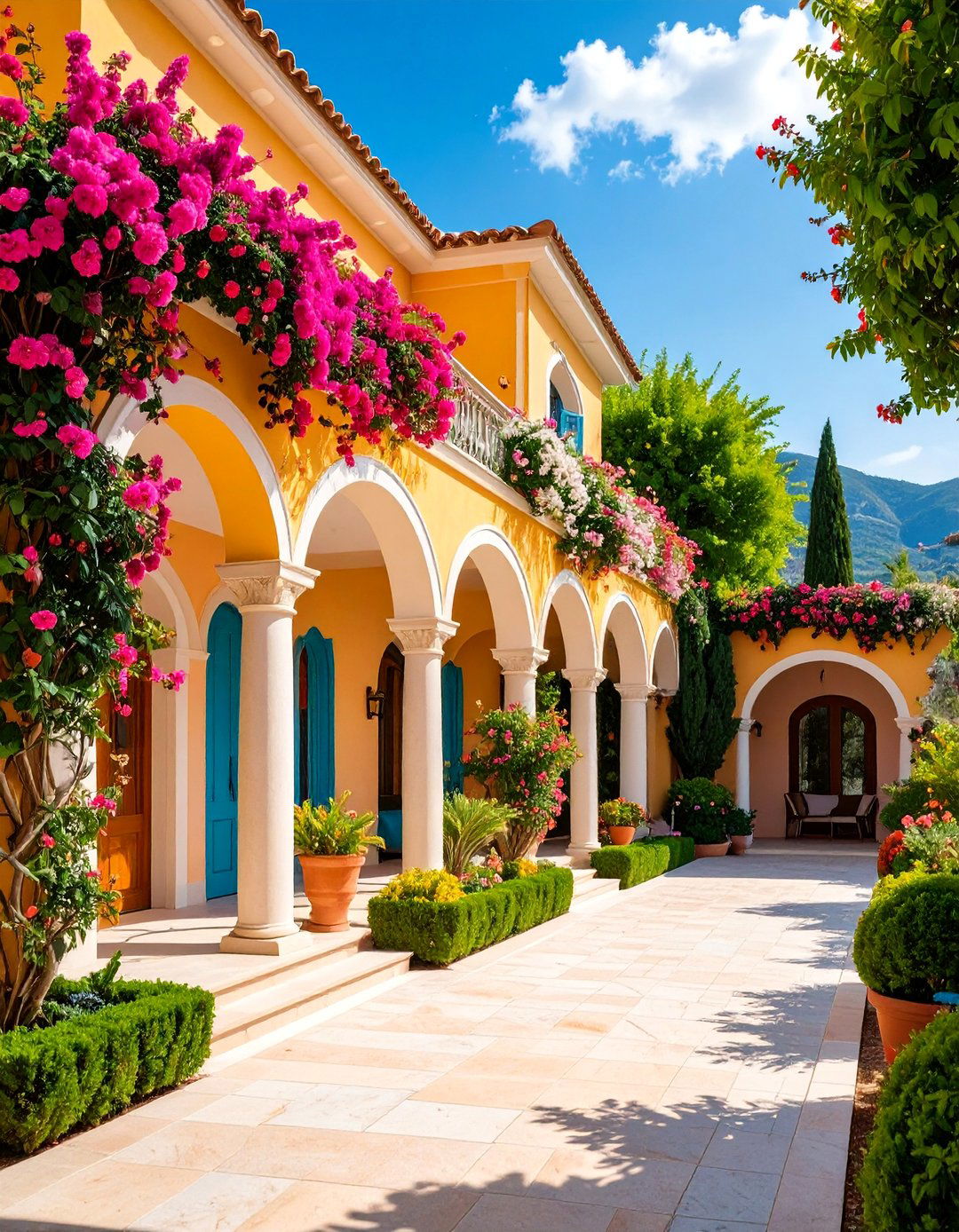 Arched Gallery Mediterranean House Exterior - 25 Mediterranean House Exterior Ideas