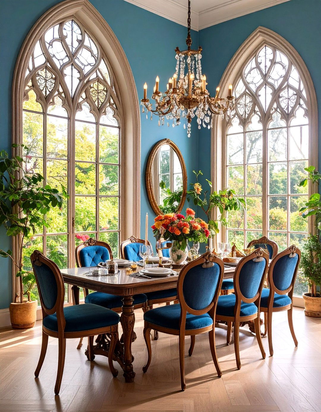 Arched Mirror Inspired by Cathedral Windows - 25 Dining Room Mirror Ideas