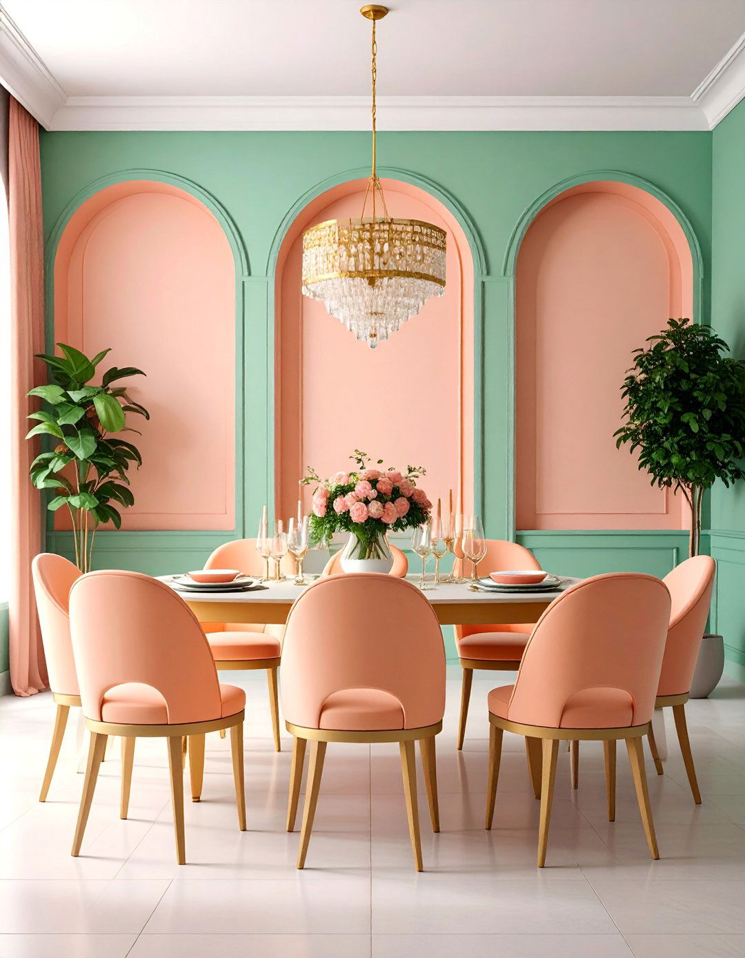 Arched Wainscoting with Classical Romance - 25 Wainscoting Ideas