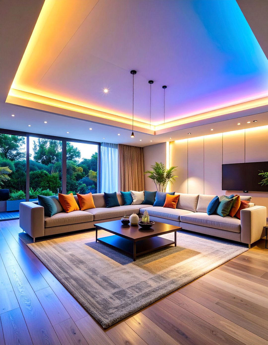 Architectural Cove Lighting Installation - 25 Living Room Ceiling Lighting Ideas