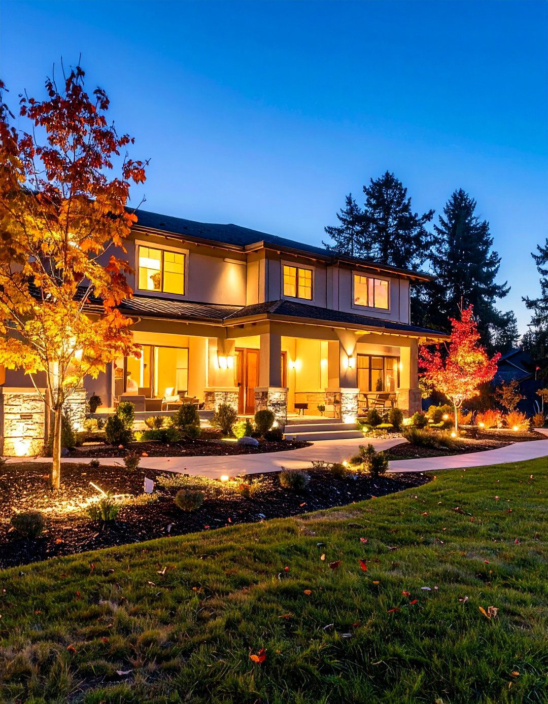 Architectural Lighting Design with Landscape Integration - 25 Curb Appeal Inspiration for Ranch Homes
